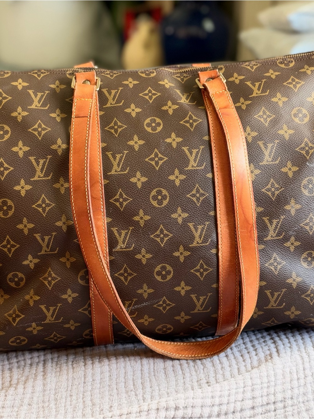 AUTHENTIC Vintage Louis Vuitton Monogram Sac Flanerie 50 Weekender Tote (1994)